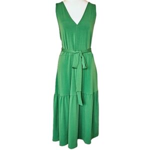 Banana Republic Factory Tiered Midi Dress Women’s Petite Large Summer Romantic